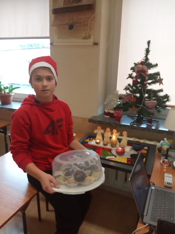 Babeczki mikołajkowe.